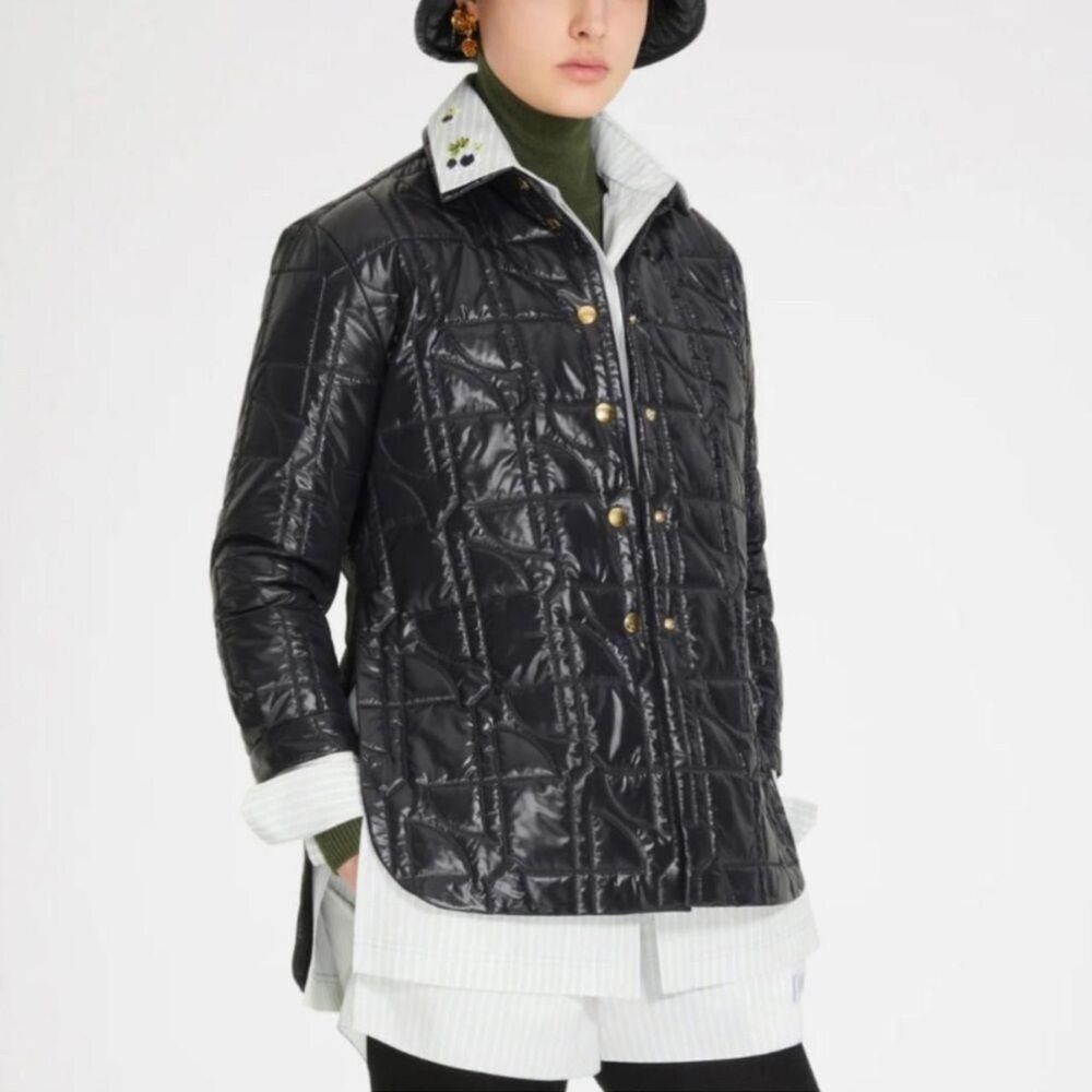 Patou Black Quilted Overshirt